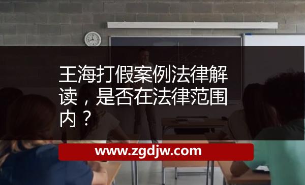 王海打假案例法律解讀，是否在法律范圍內(nèi)？ 