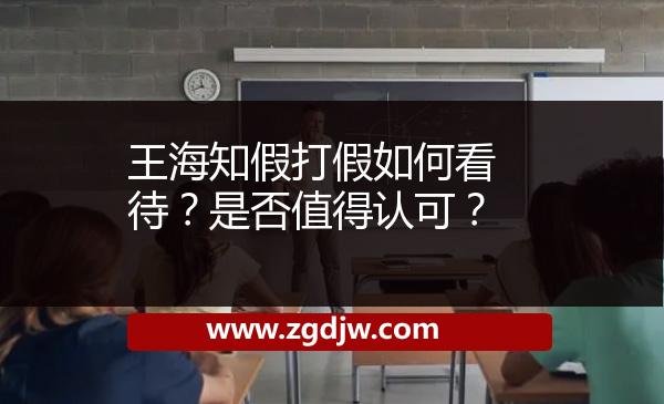 王海知假打假如何看待？是否值得認可？ 