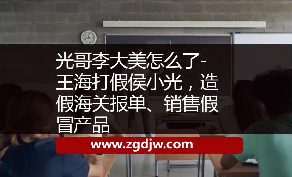 光哥李大美怎么了-王海打假侯小光，造假海關報單、銷售假冒產品 