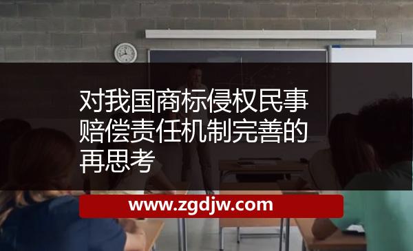 對(duì)我國商標(biāo)侵權(quán)民事賠償責(zé)任機(jī)制完善的再思考 